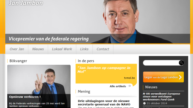 TVMol vermelding op persoonlijke website Jan Jambon